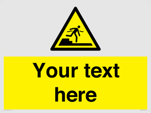 Custom warning Submerged step or steps